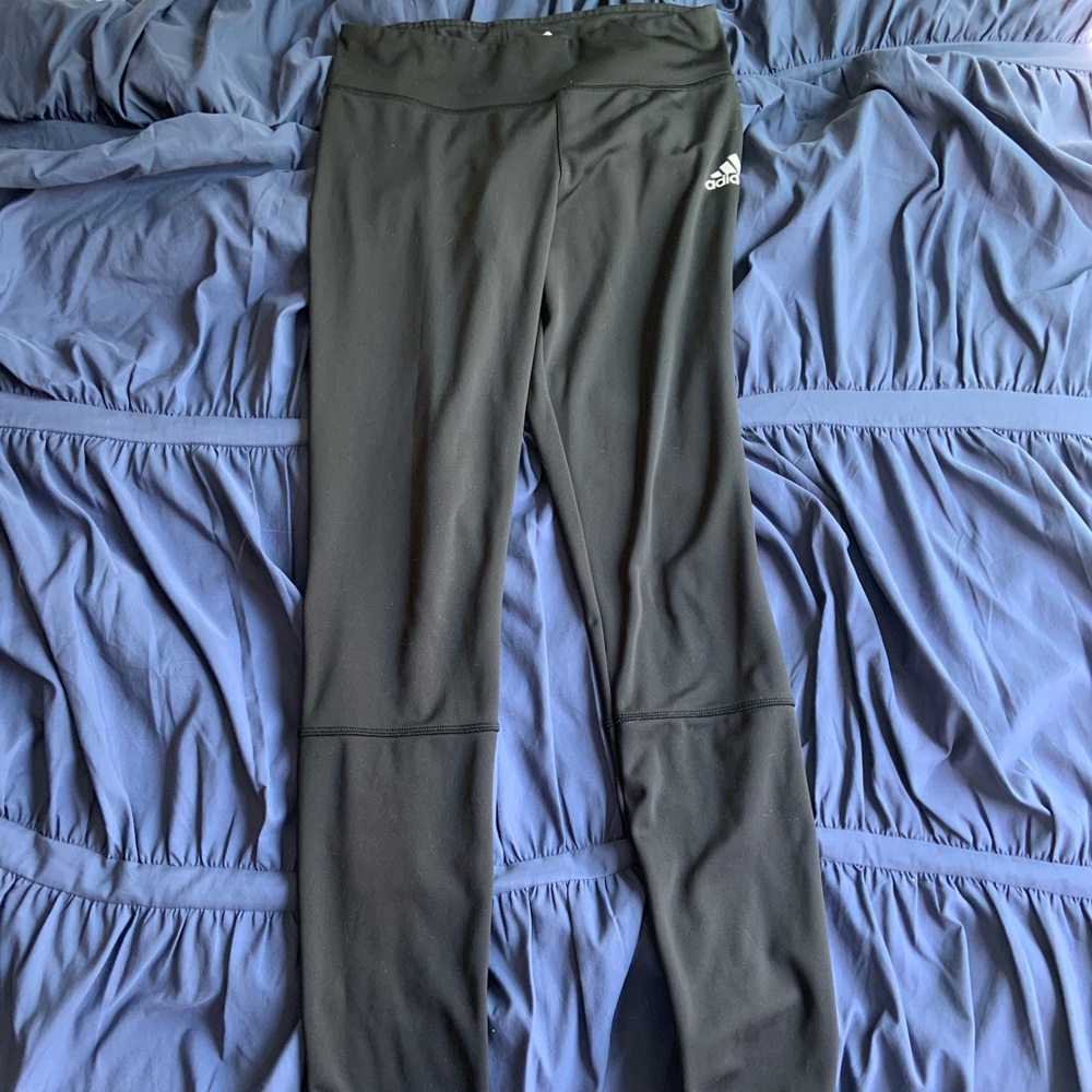 Adidas Mid-Rise Black Leggings